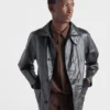 Μπουφάν Blouson από δέρμα με vintage εμφάνιση Μπουφάν Blouson από δέρμα με vintage εμφάνιση