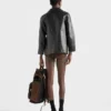 Μπουφάν Blouson από δέρμα με vintage εμφάνιση Μπουφάν Blouson από δέρμα με vintage εμφάνιση