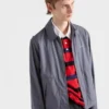 Μπουφάν Blouson από τεχνικό βαμβάκι με φερμουάρ Μπουφάν Blouson από τεχνικό βαμβάκι με φερμουάρ