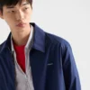 Μπουφάν Blouson από τεχνικό βαμβάκι με φερμουάρ Μπουφάν Blouson από τεχνικό βαμβάκι με φερμουάρ