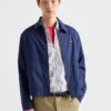 Μπουφάν Blouson από τεχνικό βαμβάκι με φερμουάρ Μπουφάν Blouson από τεχνικό βαμβάκι με φερμουάρ
