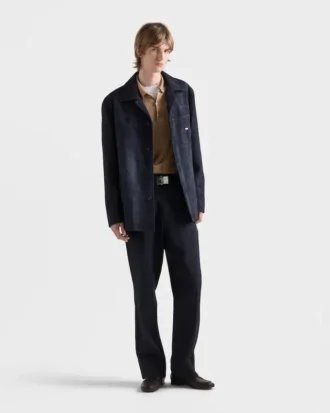 Μπουφάν Caban από σουέτ Μπουφάν Caban από σουέτ