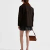 Μπουφάν Caban από σουέτ και shearling
