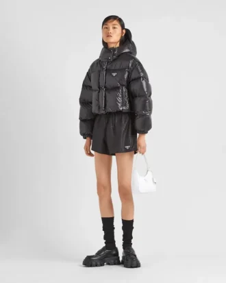 Μπουφάν με πούπουλα Re-Nylon Convertible Cropped