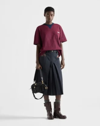 Oversized ριγέ μπλούζα από τζέρσεϊ