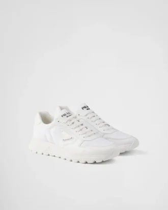 Πάνινα παπούτσια Prax 01 από Re-Nylon και βουρτσισμένο δέρμα