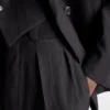 Παντελόνι από μείγμα μαλλιού με ρίγες Παντελόνι από μείγμα μαλλιού με ρίγες