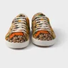 Παντόφλες από καμβά με κορδόνια και floral print Παντόφλες από καμβά με κορδόνια και floral print