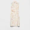 Πλισέ φόρεμα από ποπλίν με floral print Πλισέ φόρεμα από ποπλίν με floral print