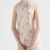 Πλισέ φόρεμα από ποπλίν με floral print Πλισέ φόρεμα από ποπλίν με floral print