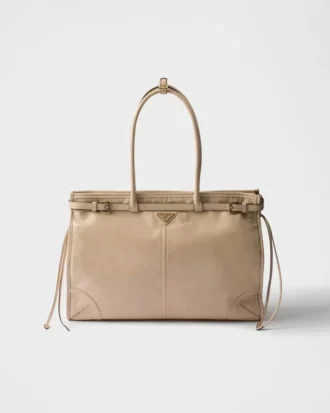 Πολύ μεγάλη δερμάτινη τσάντα Prada Bonnie