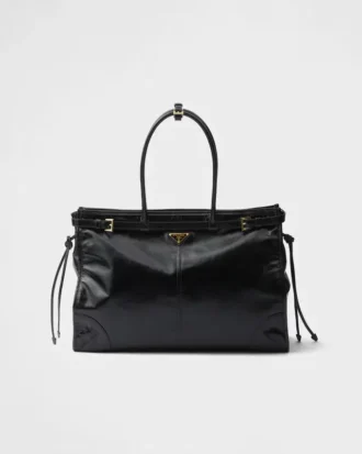Πολύ μεγάλη δερμάτινη τσάντα Prada Bonnie