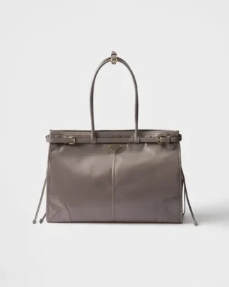 Πολύ μεγάλη δερμάτινη τσάντα Prada Bonnie