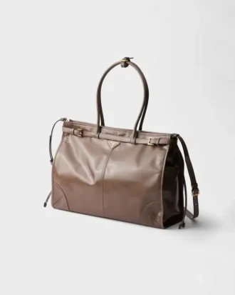 Πολύ μεγάλη δερμάτινη τσάντα Prada Bonnie