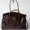 Πολύ μεγάλη δερμάτινη τσάντα Prada Bonnie Πολύ μεγάλη δερμάτινη τσάντα Prada Bonnie