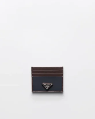 Πορτοφόλι καρτών Prada Speedrock από Re-Nylon και δέρμα