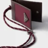 Πορτοφόλι καρτών Prada Speedrock από Re-Nylon και δέρμα με λουράκι Πορτοφόλι καρτών Prada Speedrock από Re-Nylon και δέρμα με λουράκι