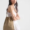 Πουγκί Prada Wish από σουέτ Πουγκί Prada Wish από σουέτ