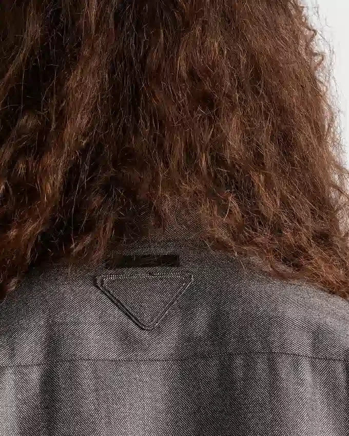 Πουκάμισο από μαλλί με φερμουάρ Πουκάμισο από μαλλί με φερμουάρ