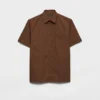 Πουκάμισο με κοντά μανίκια από μείγμα βαμβακιού Πουκάμισο με κοντά μανίκια από μείγμα βαμβακιού