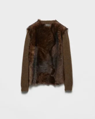 Πουλόβερ από μαλλί και shearling Πουλόβερ από μαλλί και shearling