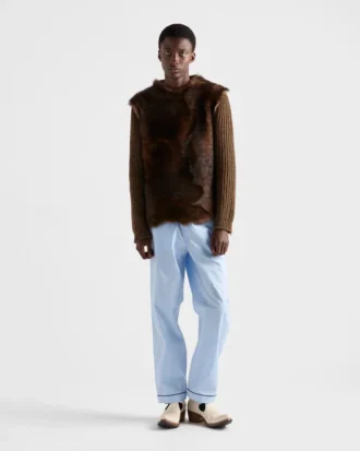 Πουλόβερ από μαλλί και shearling Πουλόβερ από μαλλί και shearling
