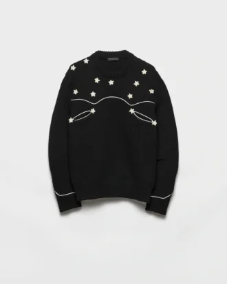 Πουλόβερ από μαλλί Shetland σε oversized μέγεθος