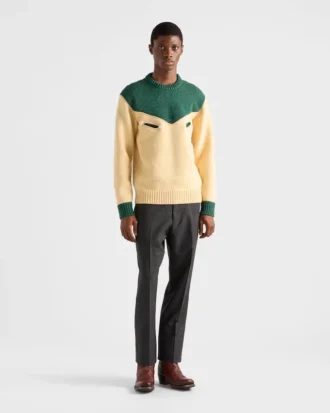 Πουλόβερ από μαλλί Shetland σε oversized μέγεθος