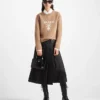 Πουλόβερ με λαιμόκοψη και λογότυπο Prada από κασμίρ και μαλλί Πουλόβερ με λαιμόκοψη και λογότυπο Prada από κασμίρ και μαλλί