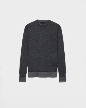 Πουλόβερ με στρογγυλό λαιμό από κασμίρ Πουλόβερ με στρογγυλό λαιμό από κασμίρ