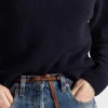 Πουλόβερ με στρογγυλό λαιμό από μαλλί και κασμίρ Πουλόβερ με στρογγυλό λαιμό από μαλλί και κασμίρ