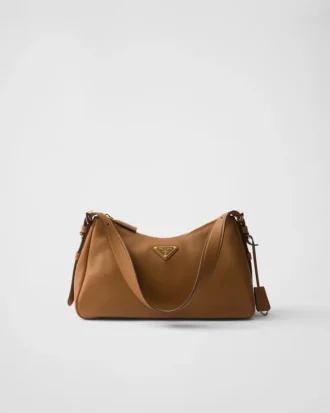 Prada Aimae Μεσαίου Μεγέθους Δερμάτινη Τσάντα Ώμου