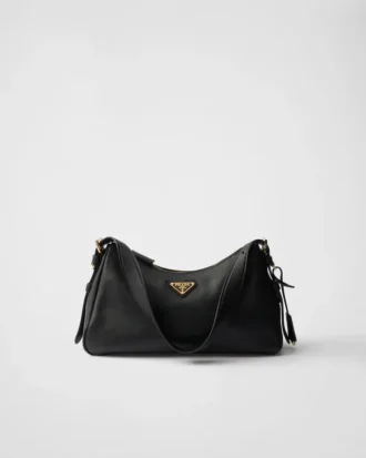 Prada Aimae Μεσαίου Μεγέθους Δερμάτινη Τσάντα Ώμου