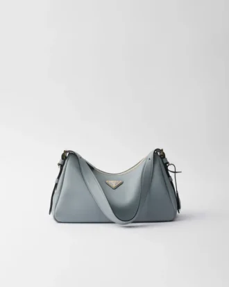 Prada Aimae Μεσαίου Μεγέθους Δερμάτινη Τσάντα Ώμου
