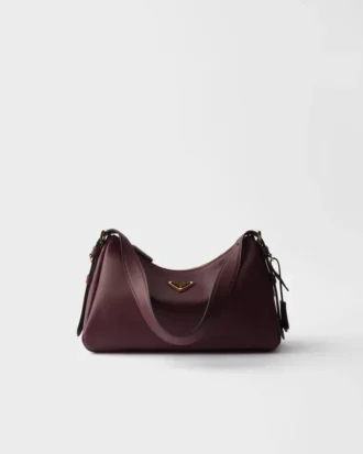Prada Aimae Μεσαίου Μεγέθους Δερμάτινη Τσάντα Ώμου