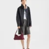 Prada Aimae Μεσαίου Μεγέθους Δερμάτινη Τσάντα Ώμου