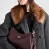 Prada Aimae Μεσαίου Μεγέθους Δερμάτινη Τσάντα Ώμου