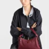 Prada Aimae Μεσαίου Μεγέθους Δερμάτινη Τσάντα Ώμου