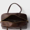 Prada Carry Μεγάλη τσάντα με χερούλι από δέρμα με παλαιωμένη όψη