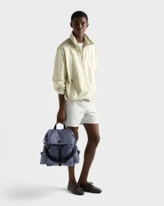 Prada Explore Σακίδιο πλάτης από Re-Nylon και δέρμα