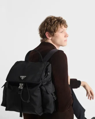 Prada Explore Σακίδιο πλάτης από Re-Nylon και δέρμα