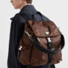 Prada Explore Σακίδιο πλάτης από Re-Nylon και δέρμα