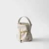 Prada Petit Sac Noir Μίνι τσάντα τύπου μπουκέτο από δέρμα νάπα Prada Petit Sac Noir Μίνι τσάντα τύπου μπουκέτο από δέρμα νάπα