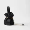 Prada Petit Sac Noir Μίνι τσάντα τύπου μπουκέτο από Re-Nylon και δέρμα Nappa Prada Petit Sac Noir Μίνι τσάντα τύπου μπουκέτο από Re-Nylon και δέρμα Nappa