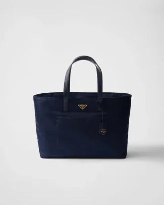Prada Re-Edition 1978 Μεγάλη τσάντα tote από Re-Nylon και δέρμα Saffiano