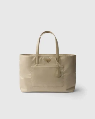 Prada Re-Edition 1978 Μεγάλη τσάντα tote από Re-Nylon και δέρμα Saffiano