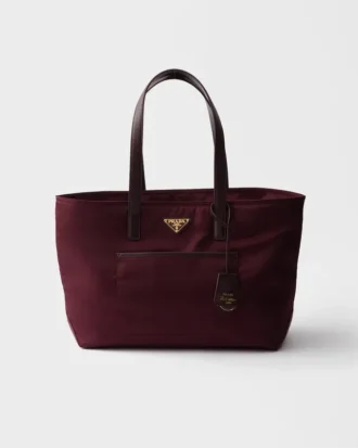 Prada Re-Edition 1978 Μεσαίου μεγέθους τσάντα tote από Re-Nylon και δέρμα Saffiano