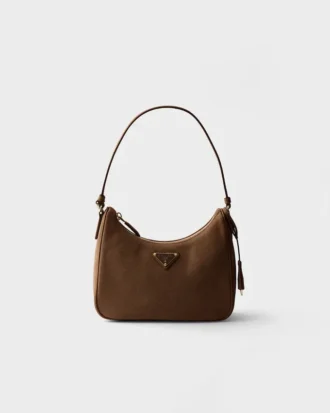 Prada Re-Edition 2005 Μίνι τσάντα από δέρμα Nubuck και Saffiano