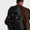 Σακίδιο πλάτης από Re-Nylon και δέρμα Saffiano Σακίδιο πλάτης από Re-Nylon και δέρμα Saffiano