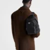 Σακίδιο πλάτης από Re-Nylon και δέρμα Saffiano Σακίδιο πλάτης από Re-Nylon και δέρμα Saffiano